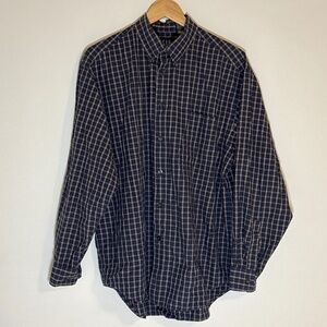 GAP Blue Multicolored Plaid Button Down Vintage 90’s Y2K Long Sleeve Shirt